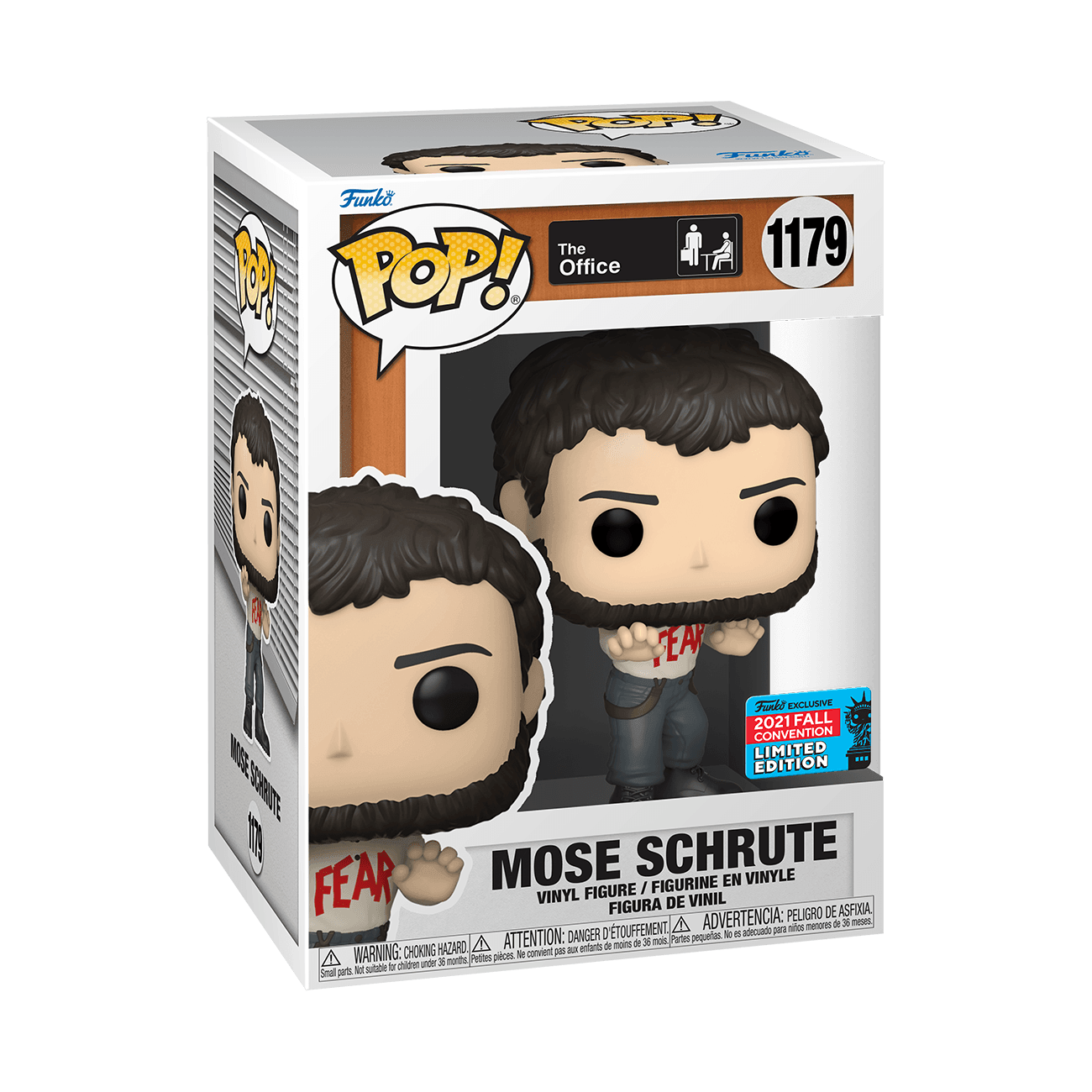 FUN58627 The Office - Mose Schrute FEAR NYCC 2021 US Exclusive Pop! Vinyl [RS] - Funko - Titan Pop Culture