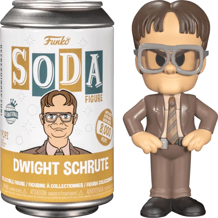 FUN58706 The Office - Dwight (with chase) Vinyl Soda - Funko - Titan Pop Culture