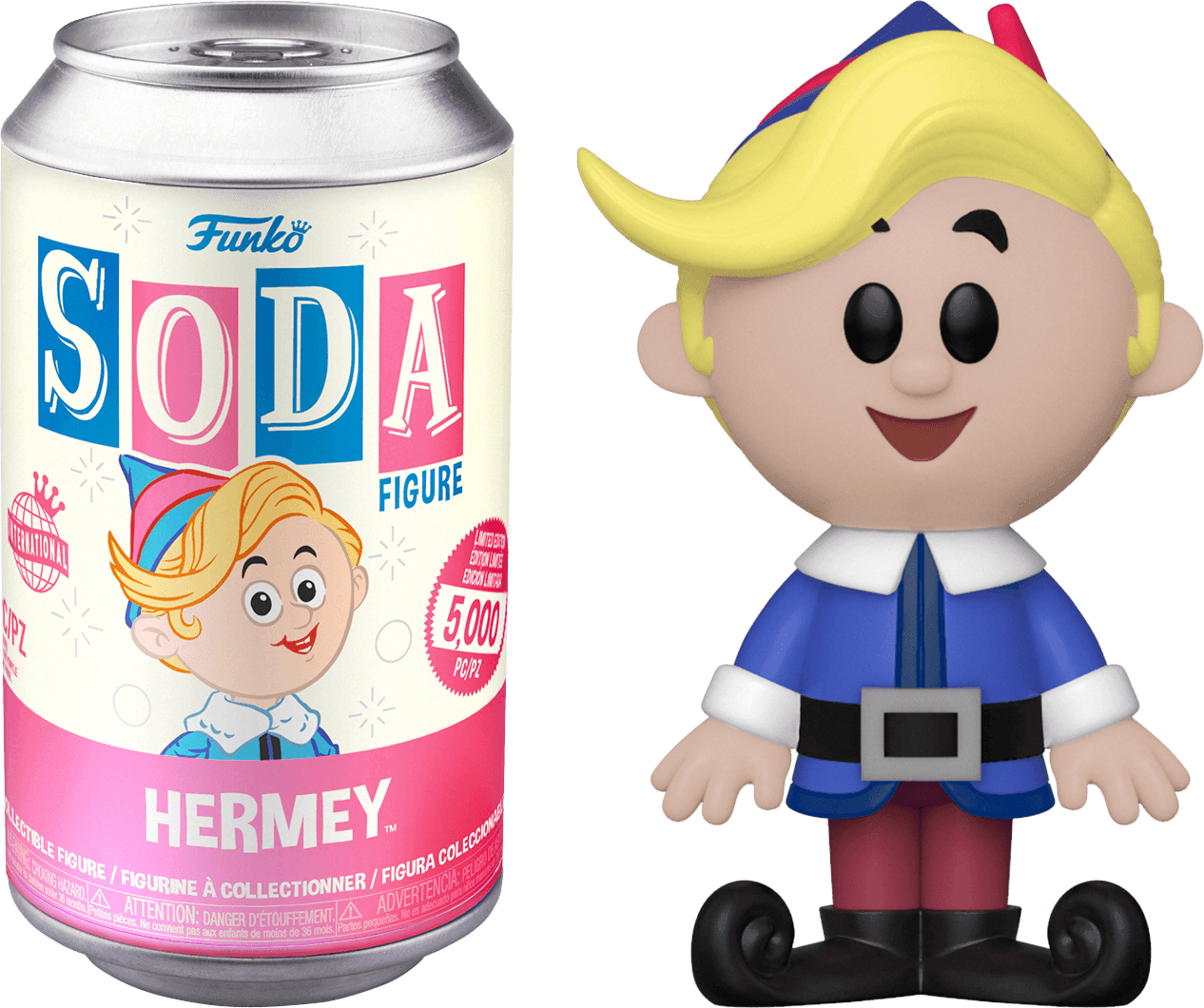 FUN58717 Rudolph the Red-Nosed Reindeer - Hermey (with chase) Vinyl Soda - Funko - Titan Pop Culture