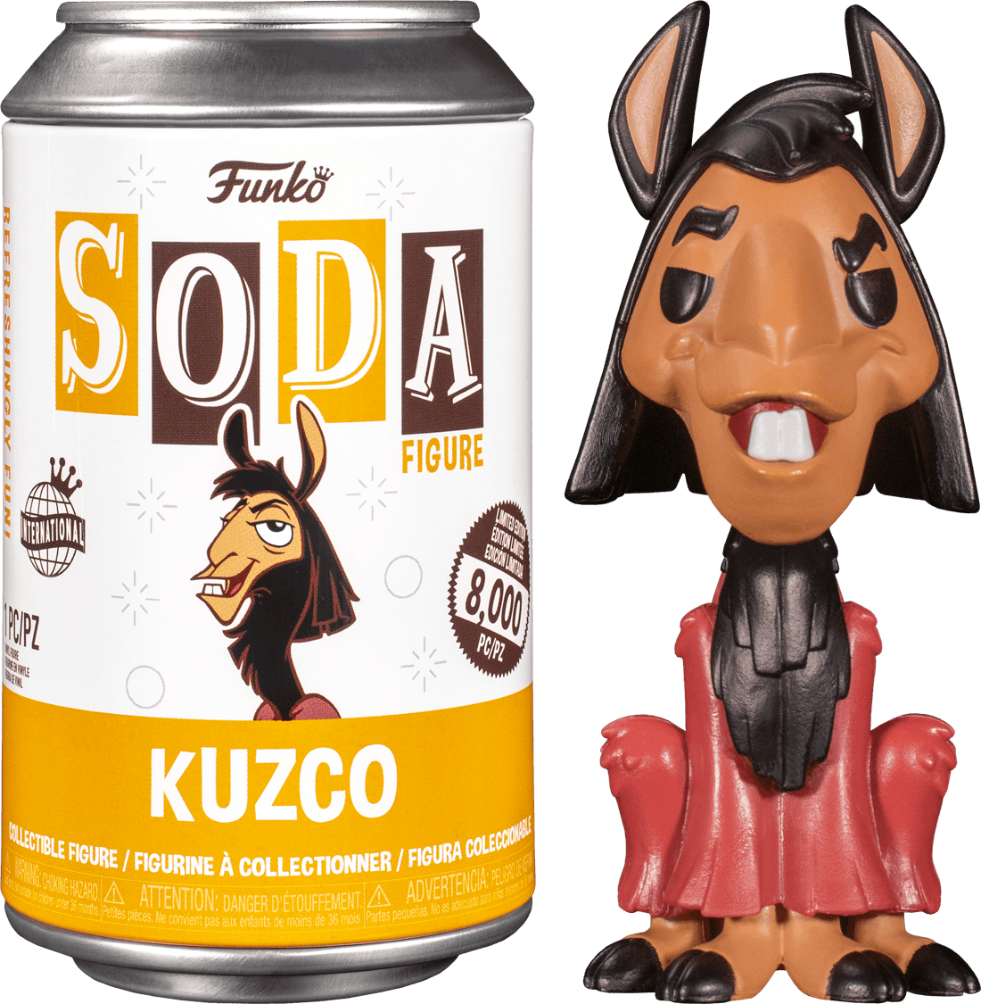 FUN58723 The Emperor's New Groove - Kuzco Llama (with chase) US Exclusive Vinyl Soda [RS] - Funko - Titan Pop Culture