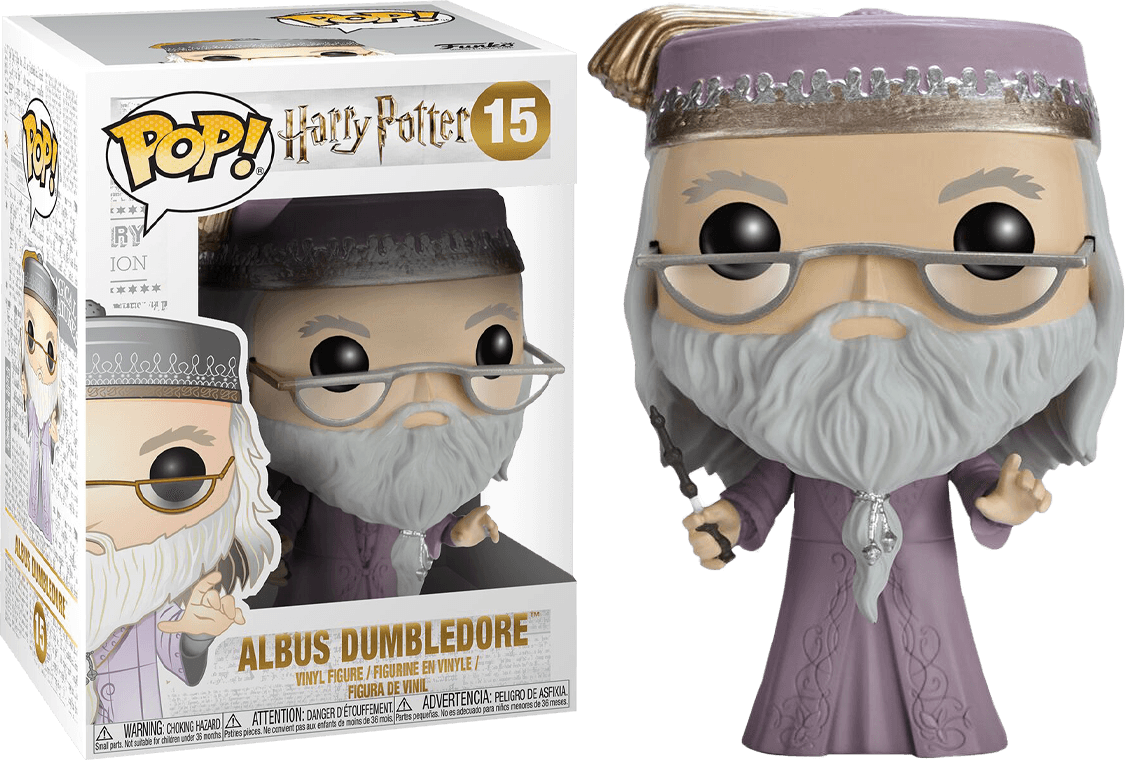 FUN5891 Harry Potter - Dumbledore with Wand Pop! Vinyl - Funko - Titan Pop Culture