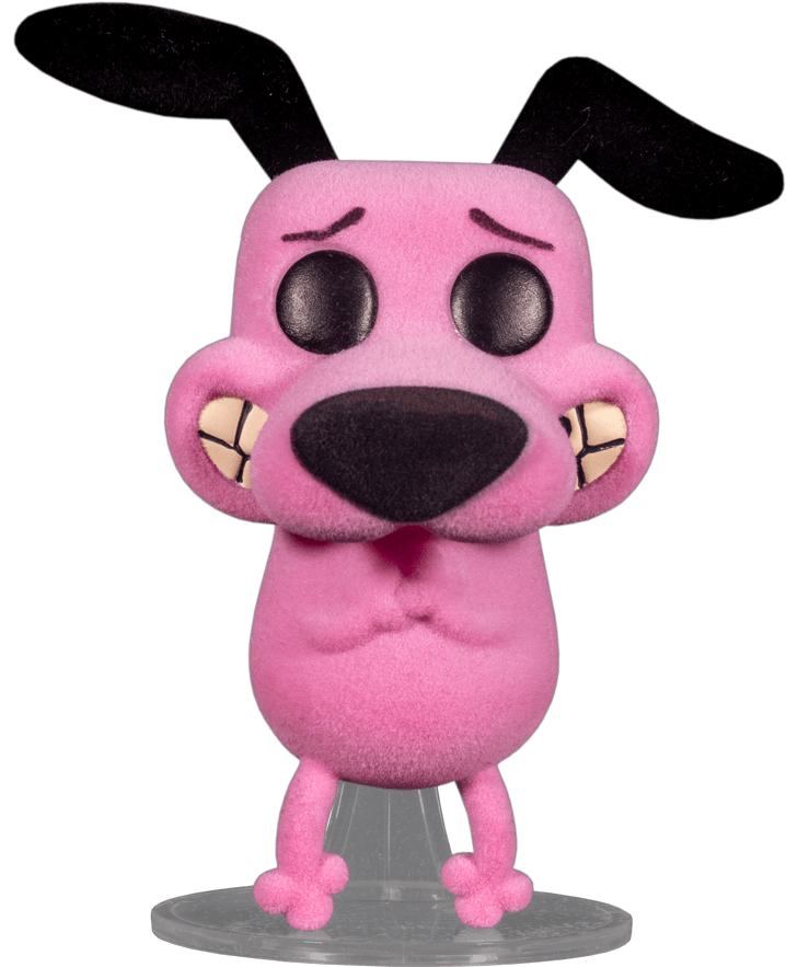 FUN58935 Courage the Cowardly Dog - Courage the Cowardly Dog Flocked Pop! Vinyl - Funko - Titan Pop Culture