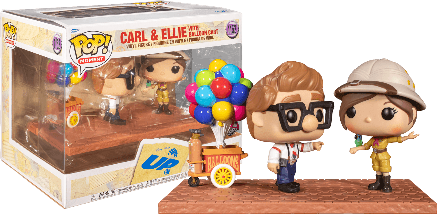 FUN58944 Up - Carl & Ellie w/Balloon Cart US Exclusive Pop! Moment [RS] - Funko - Titan Pop Culture