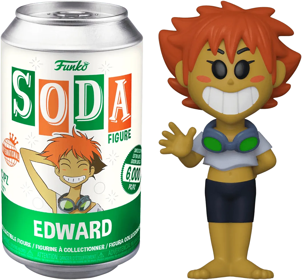 FUN58954 Cowboy Bebop - Edward (with chase) US Exclusive Vinyl Soda [RS] - Funko - Titan Pop Culture