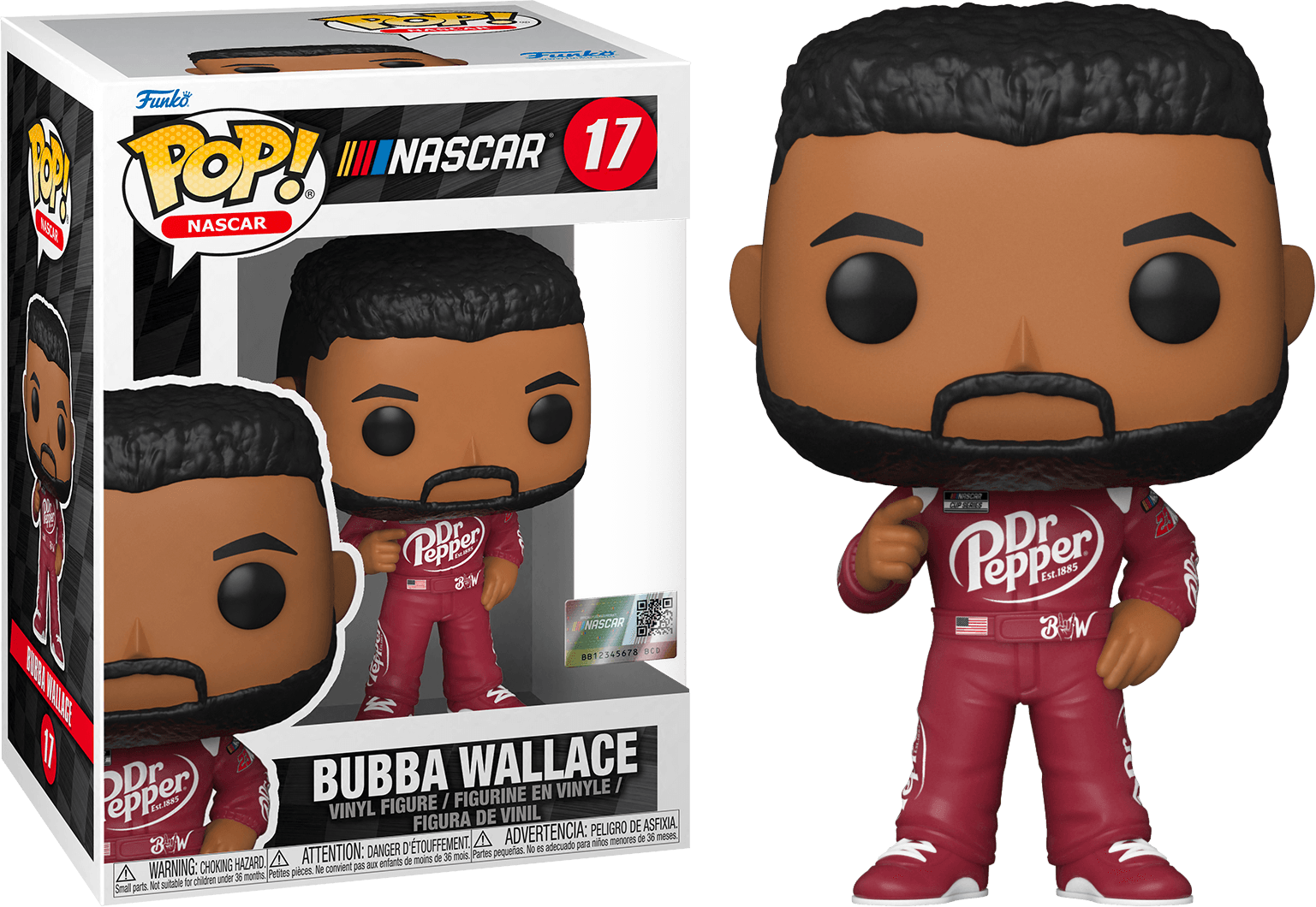 FUN59235 NASCAR - Bubba Wallace (Dr Pepper) Pop! Vinyl - Funko - Titan Pop Culture