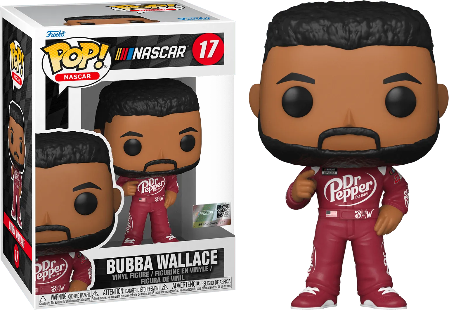 FUN59235 NASCAR - Bubba Wallace (Dr Pepper) Pop! Vinyl - Funko - Titan Pop Culture