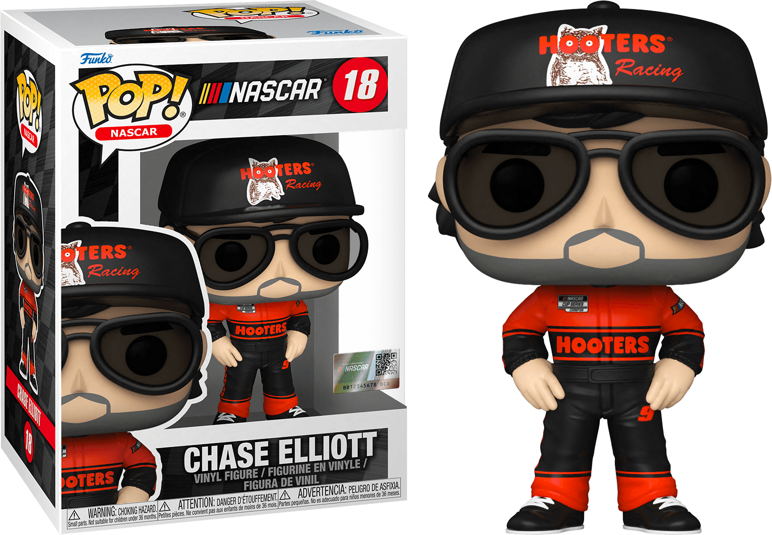 FUN59236 NASCAR - Chase Elliot (Hooters) Pop! Vinyl - Funko - Titan Pop Culture