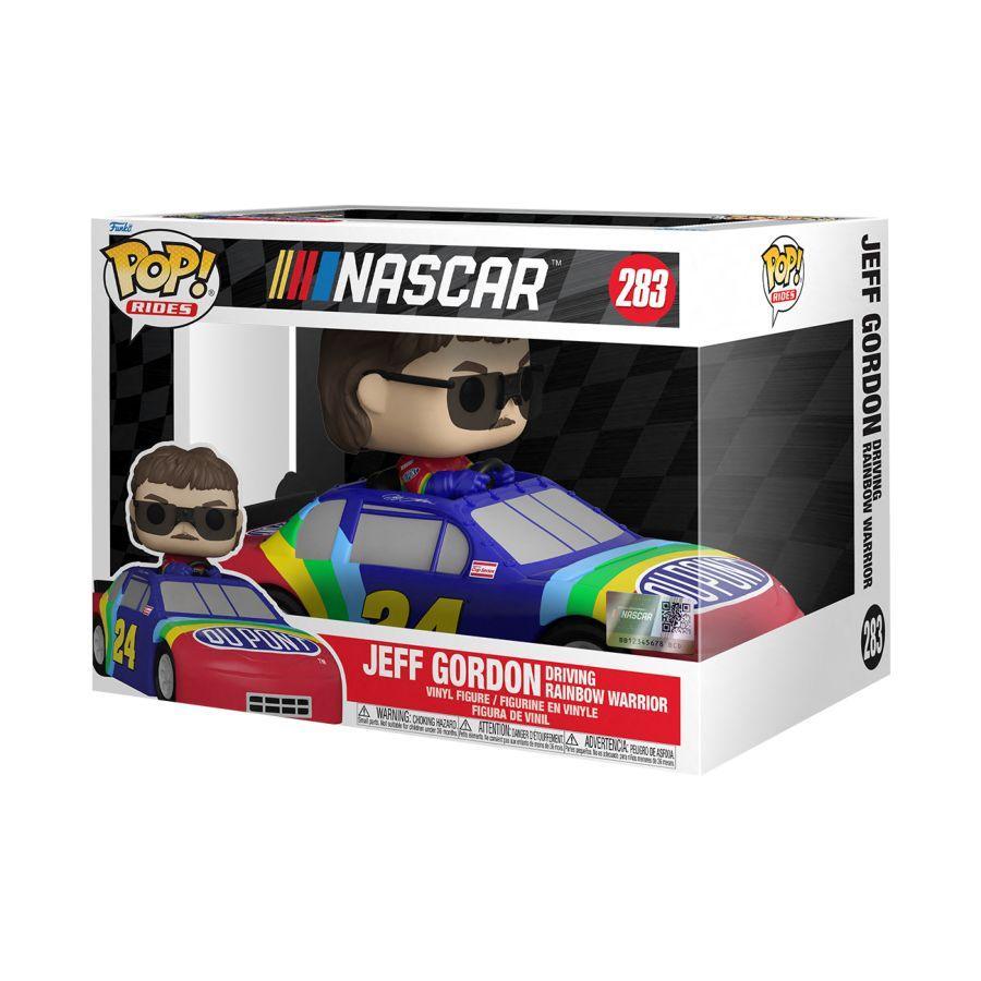 FUN59238 NASCAR - Jeff Gordon in Rainbow Warrior Pop! Ride - Funko - Titan Pop Culture