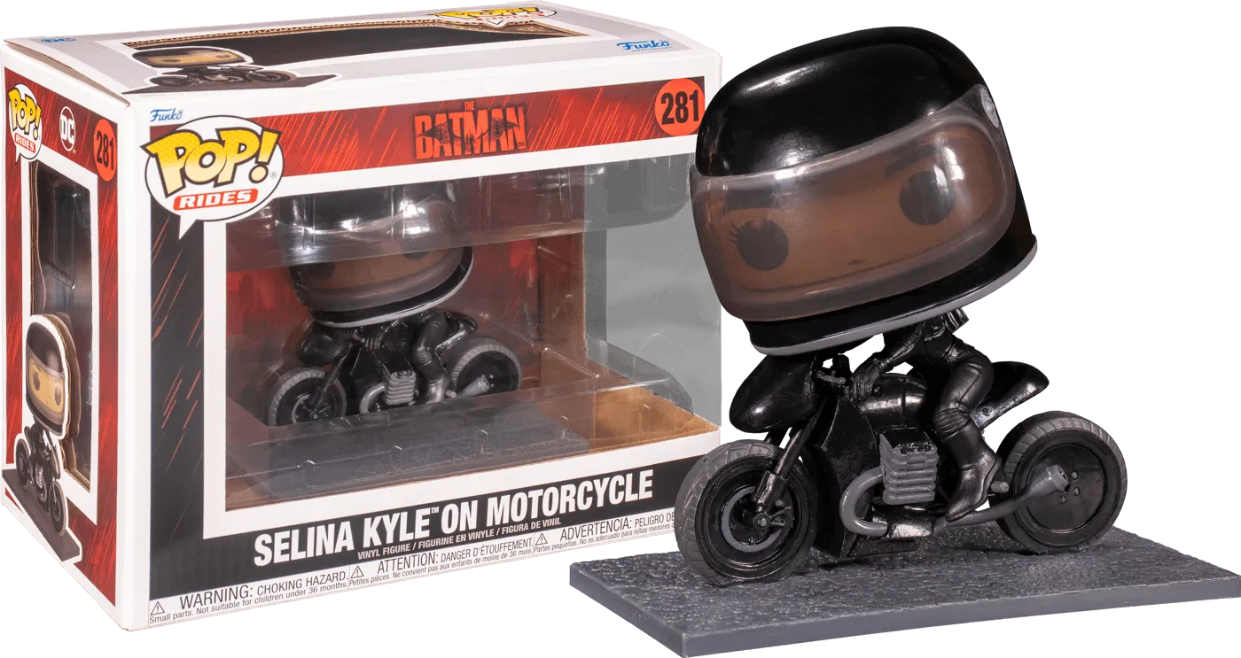 FUN59287 The Batman - Selina Kyle on Motorcycle Pop! Ride - Funko - Titan Pop Culture