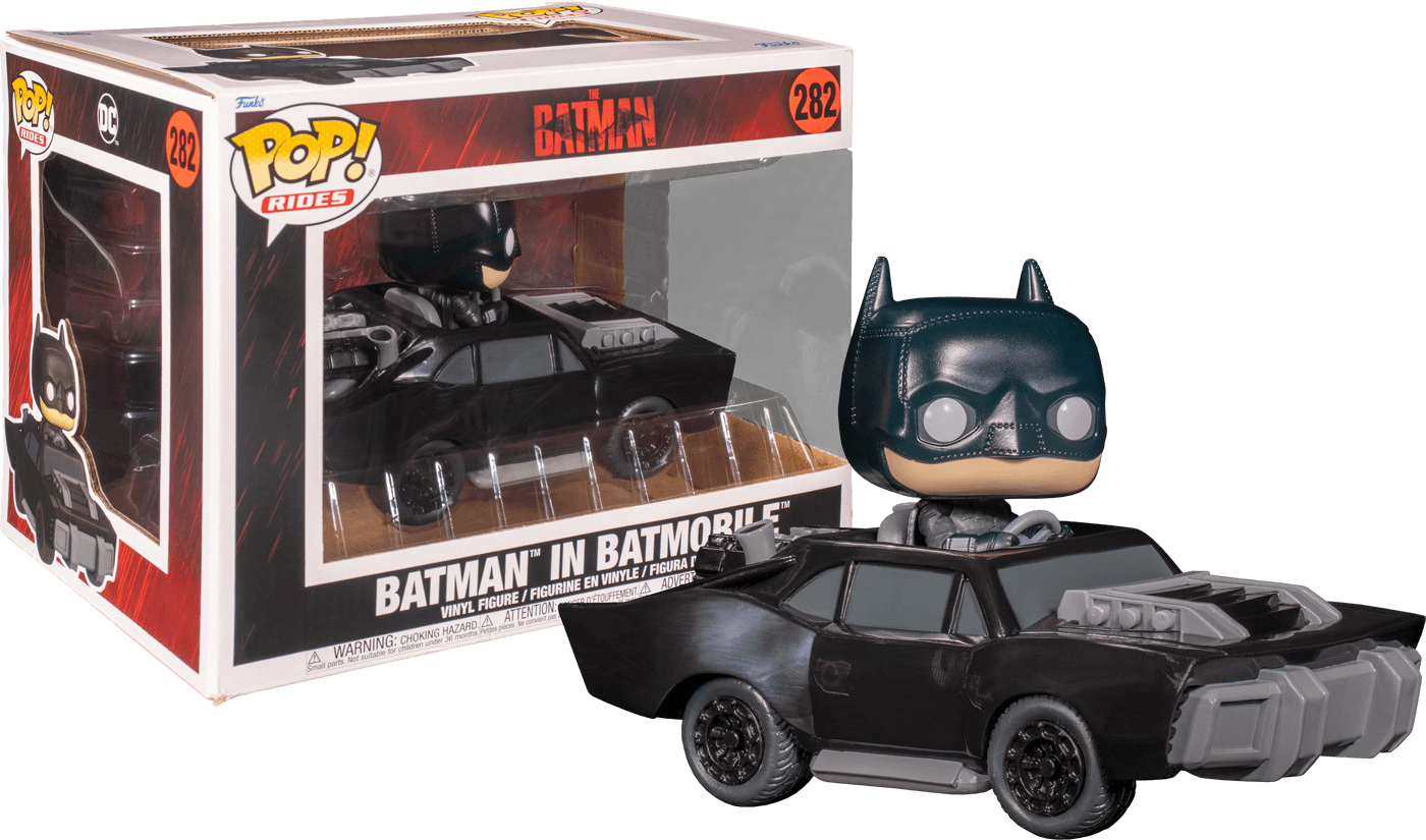 FUN59288 The Batman - Batman in Batmobile Pop! Ride - Funko - Titan Pop Culture