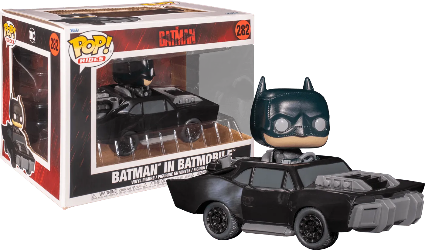 FUN59288 The Batman - Batman in Batmobile Pop! Ride - Funko - Titan Pop Culture