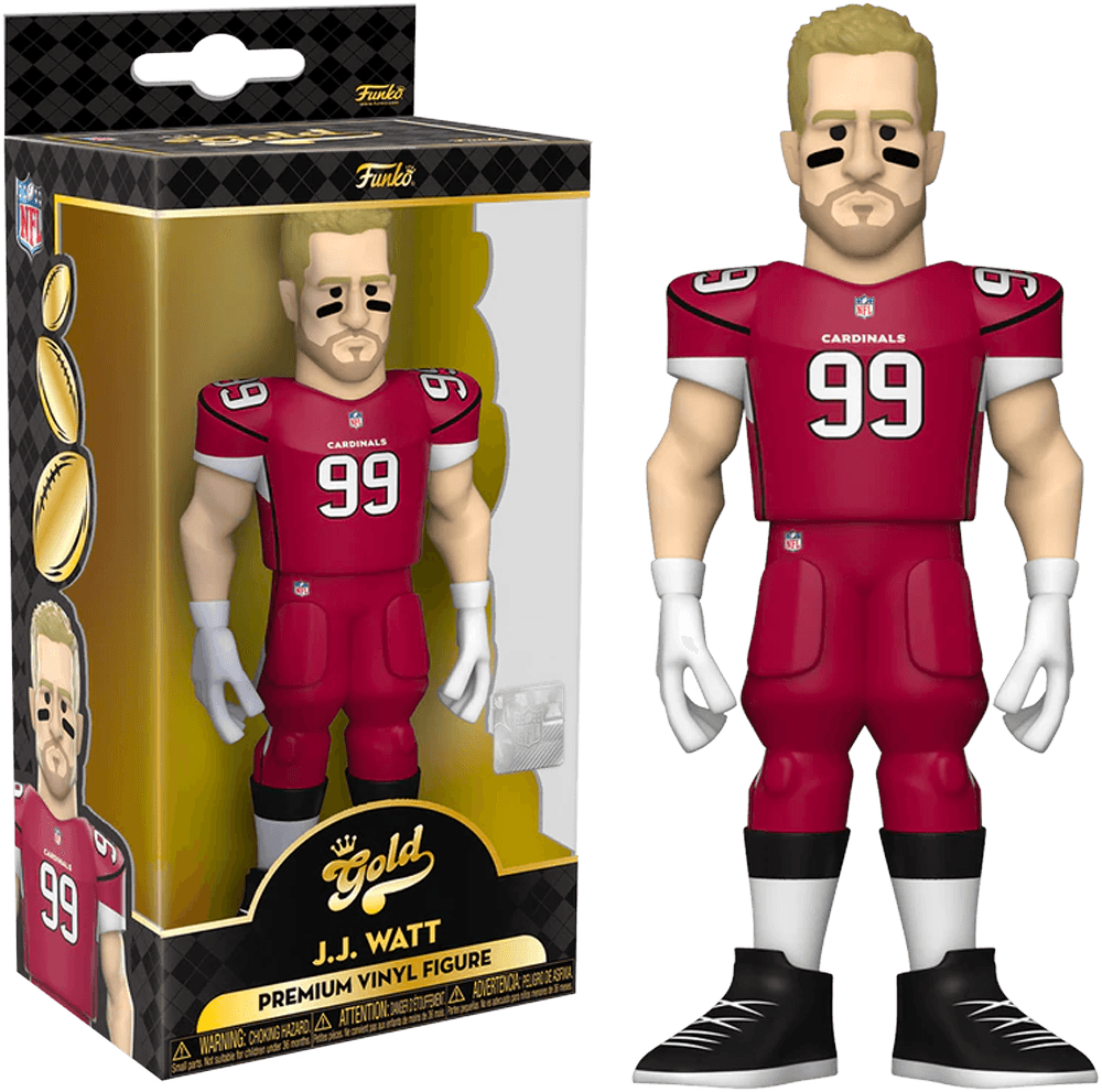 FUN59356 NFL: Cardinals - JJ Watt (with chase) 5" Vinyl Gold - Funko - Titan Pop Culture