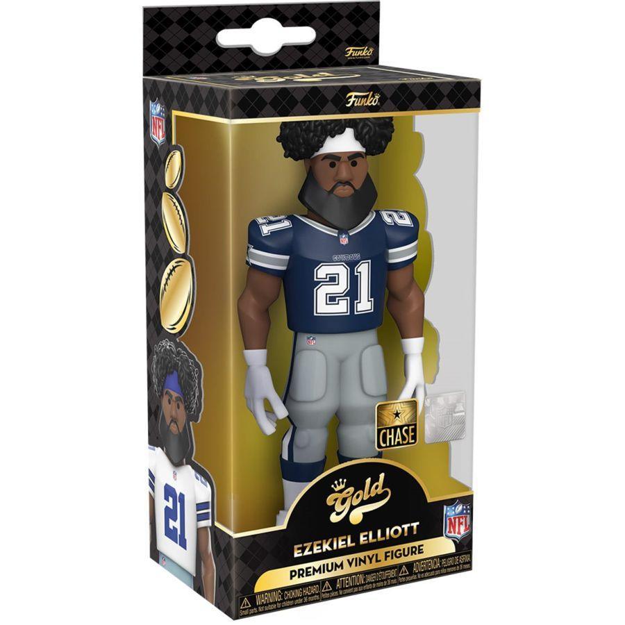 FUN59360 NFL: Cowboys - Ezekiel Elliott (with chase) 5" Vinyl Gold - Funko - Titan Pop Culture