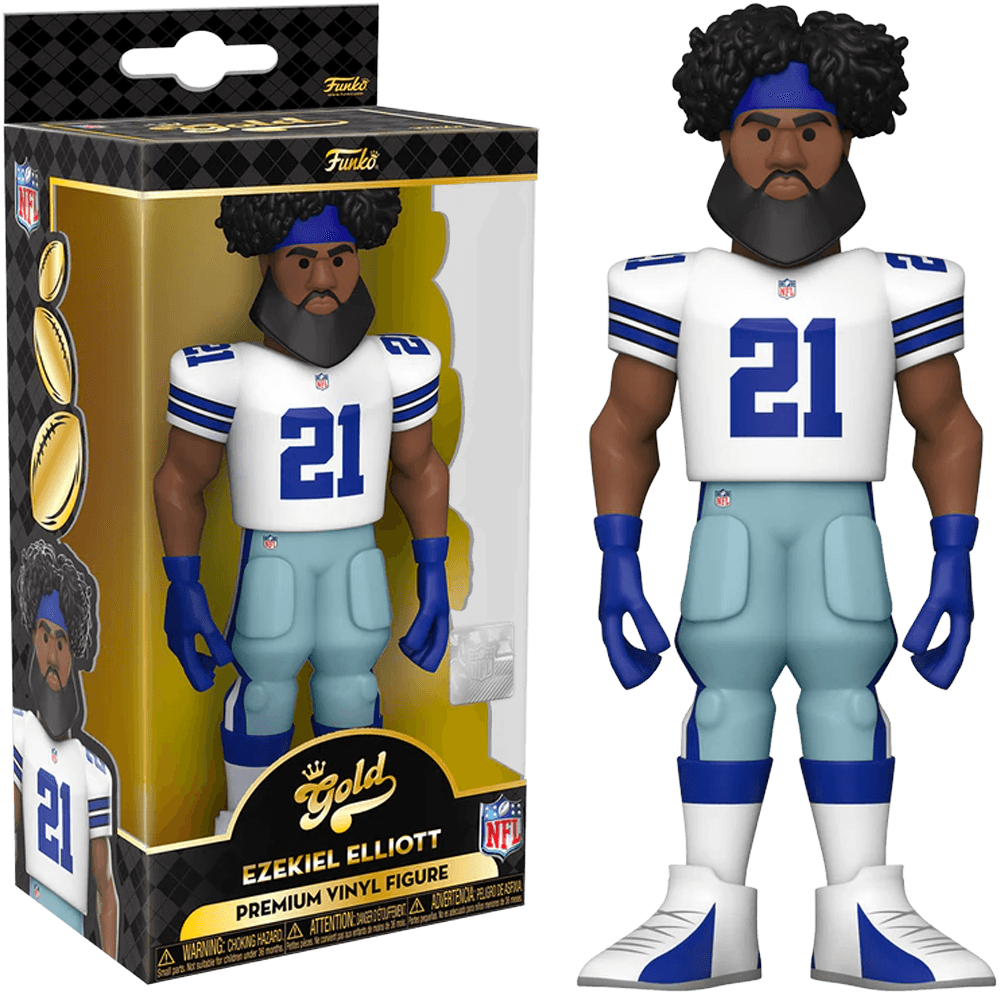 FUN59360 NFL: Cowboys - Ezekiel Elliott (with chase) 5" Vinyl Gold - Funko - Titan Pop Culture