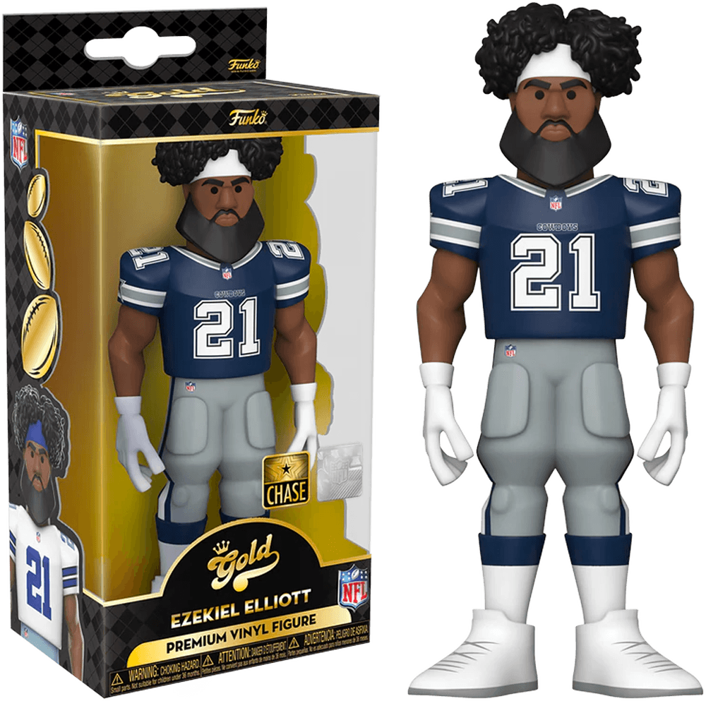 FUN59360 NFL: Cowboys - Ezekiel Elliott (with chase) 5" Vinyl Gold - Funko - Titan Pop Culture