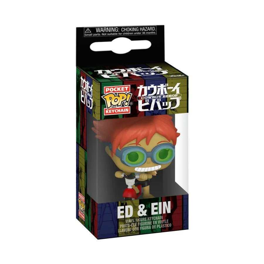 FUN59469 Cowboy Bebop - Ed & Ein Scooter Pocket Pop! Keychain - Funko - Titan Pop Culture