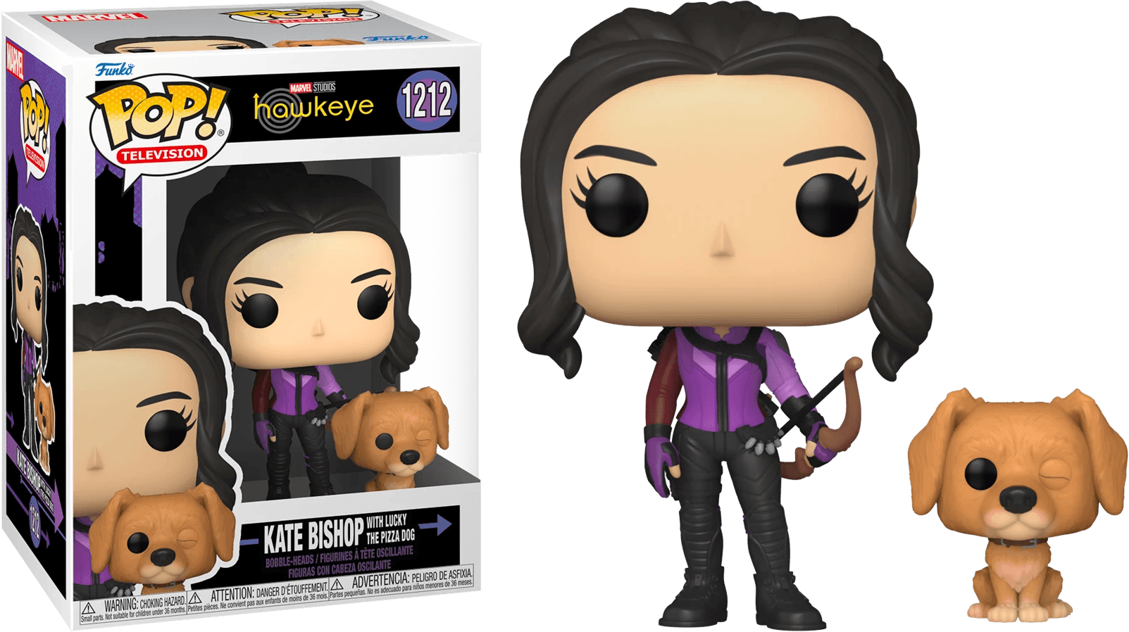 FUN59481 Hawkeye (TV) - Kate Bishop & Lucky the Pizza Dog Pop! Vinyl - Funko - Titan Pop Culture