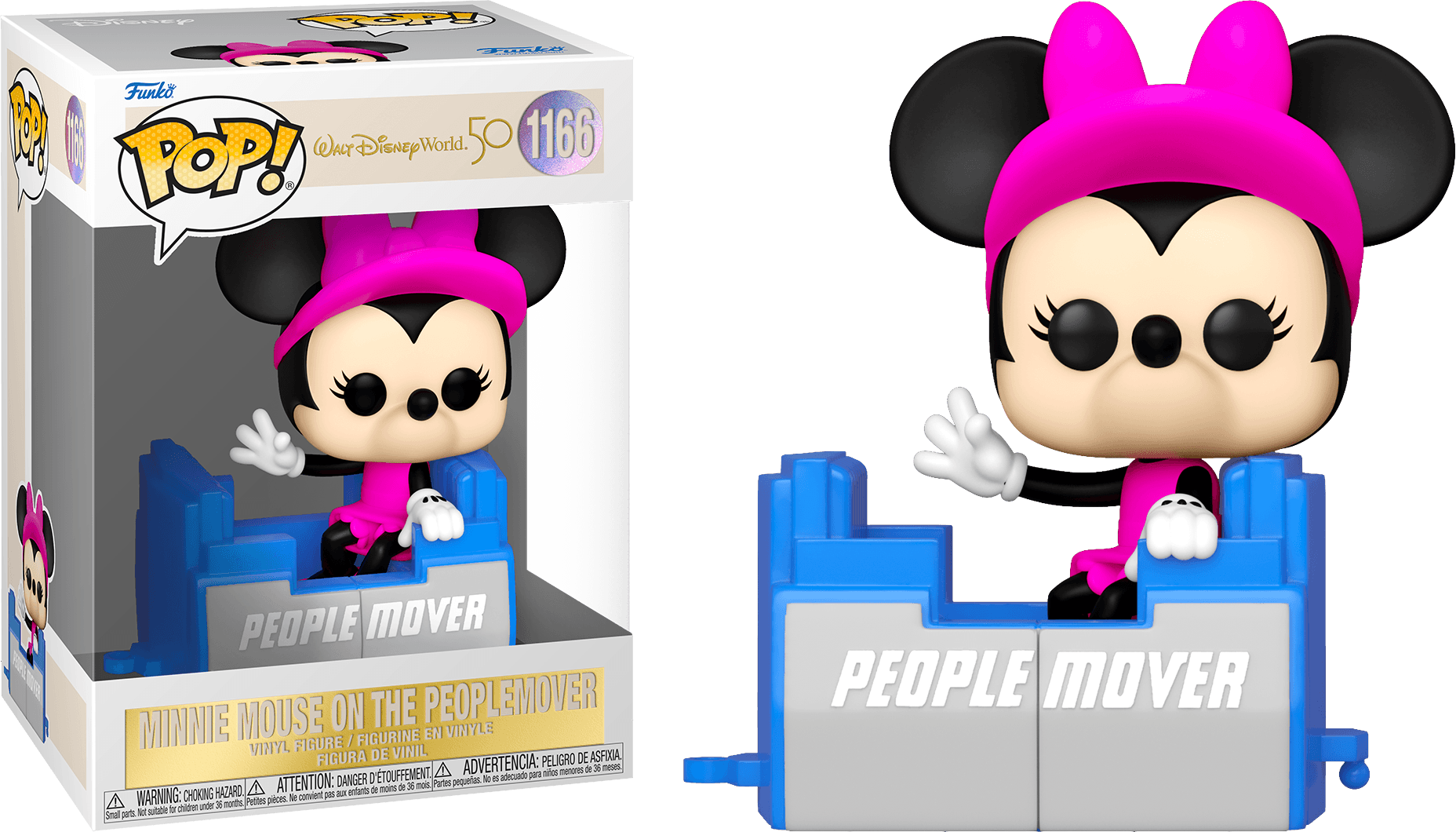 FUN59508 Disney World - Minnie Mouse on People Mover 50th Anniversary Pop! Vinyl - Funko - Titan Pop Culture