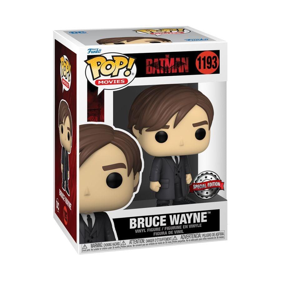 FUN60102 The Batman - Bruce Wayne (Suit) US Exclusive Pop! Vinyl [RS] - Funko - Titan Pop Culture