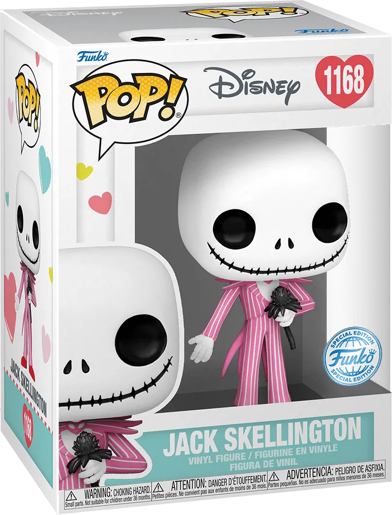 FUN60313 The Nightmare Before Christmas - Jack with Pink & Red Suit US Exclusive Pop! Vinyl [RS] - Funko - Titan Pop Culture