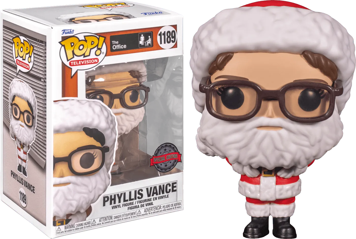 FUN60335 The Office - Phyllis Santa US Exclusive Pop! Vinyl [RS] - Funko - Titan Pop Culture