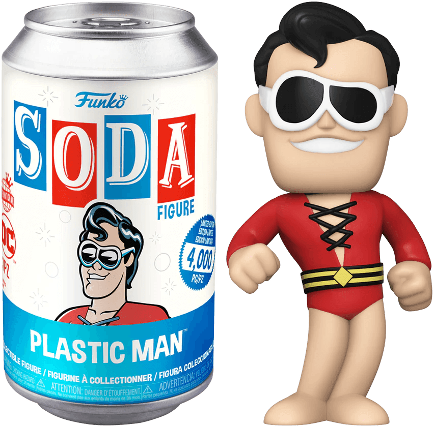FUN60860 DC Comics - Plastic Man (with chase) Vinyl Soda - Funko - Titan Pop Culture