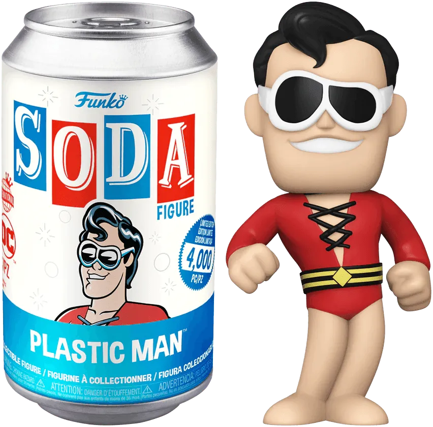 FUN60860 DC Comics - Plastic Man (with chase) Vinyl Soda - Funko - Titan Pop Culture