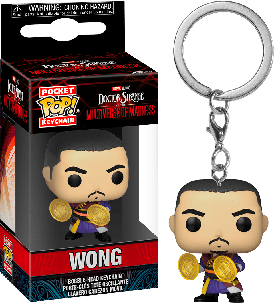 FUN60912 Doctor Strange 2: Multiverse of Madness - Wong Pocket Pop! Keychain - Funko - Titan Pop Culture