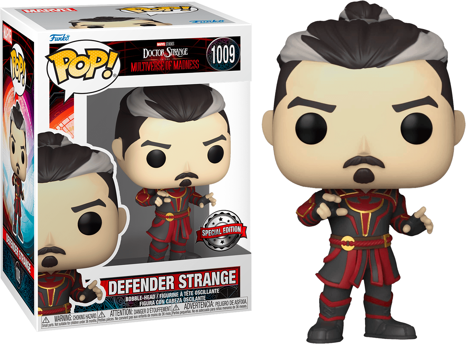 FUN60924 Doctor Strange 2: Multiverse of Madness - Defender Strange US Exclusive Pop! Vinyl [RS] - Funko - Titan Pop Culture