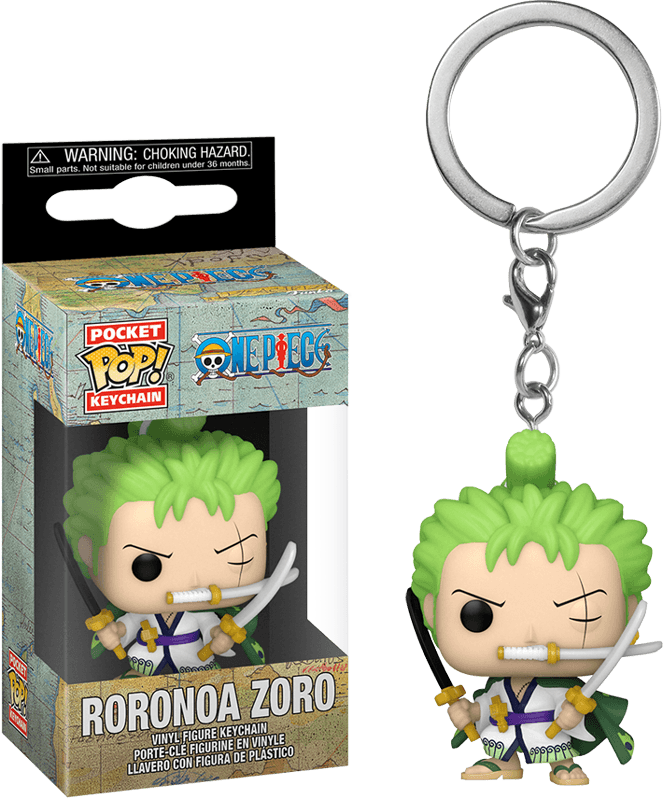 FUN61371 One Piece - Roronoa Zoro Pop! Keychain - Funko - Titan Pop Culture