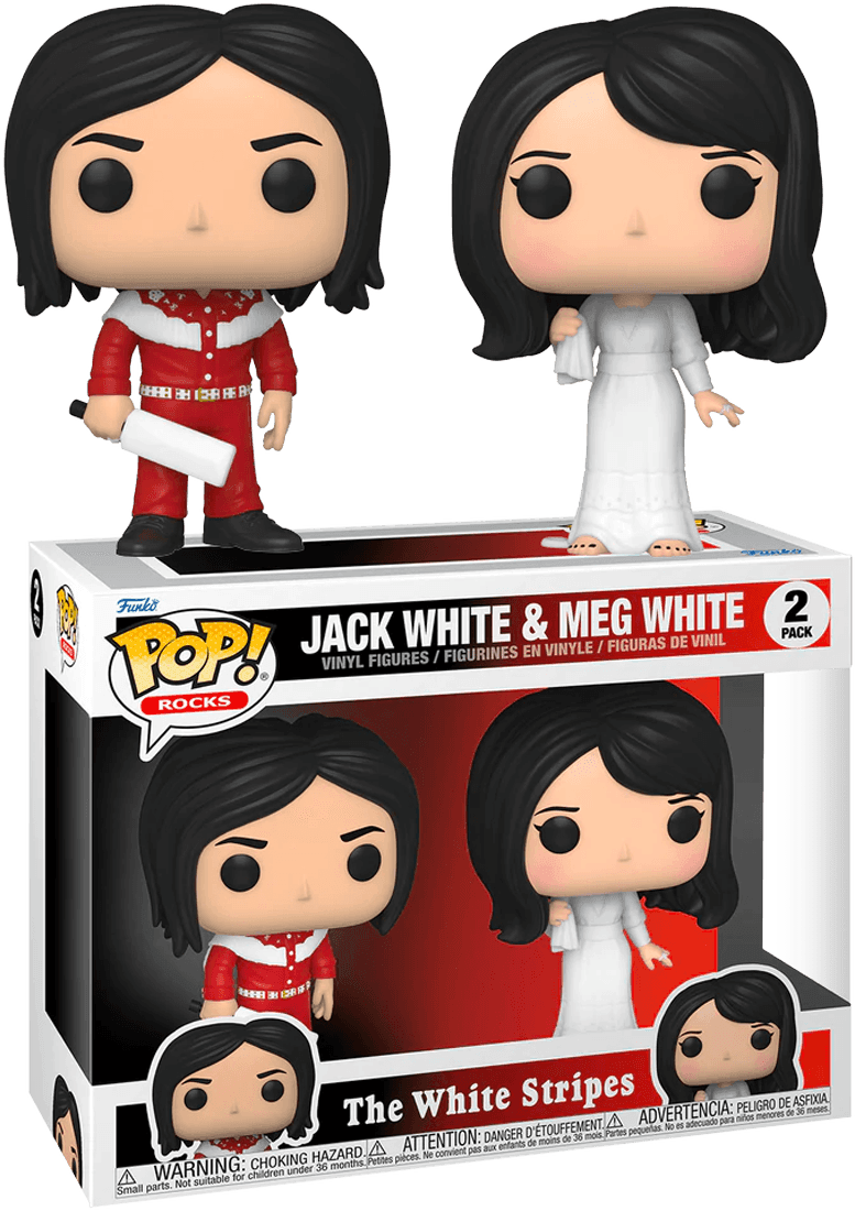 FUN61428 The White Stripes - Jack White & Meg White Pop! 2-Pack - Funko - Titan Pop Culture