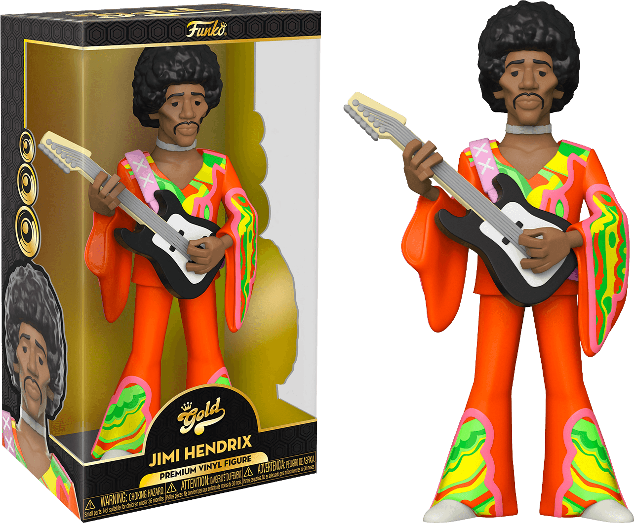 FUN61431 Jimi Hendrix - Jimi Hendrix (with chase) 12" Vinyl Gold - Funko - Titan Pop Culture