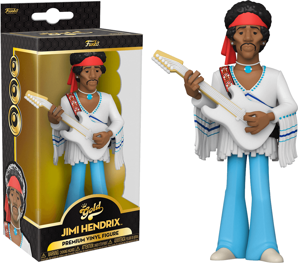 FUN61432 Jimi Hendrix - Jimi Hendrix (with chase) 5" Vinyl Gold - Funko - Titan Pop Culture