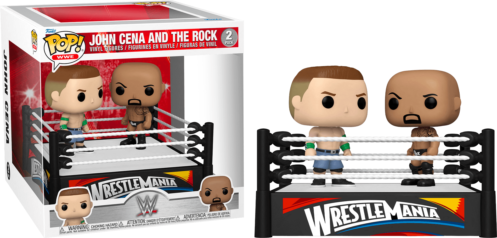 FUN61463 WWE - John Cena vs The Rock (2012) Pop! Moment - Funko - Titan Pop Culture