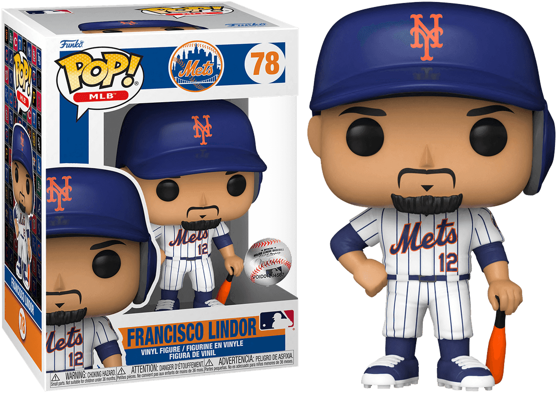 FUN61469 MLB: Mets - Francisco Lindor (Home Jersey) Pop! Vinyl - Funko - Titan Pop Culture