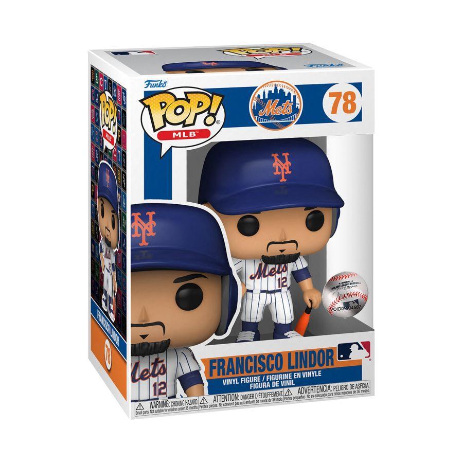 FUN61469 MLB: Mets - Francisco Lindor (Home Jersey) Pop! Vinyl - Funko - Titan Pop Culture