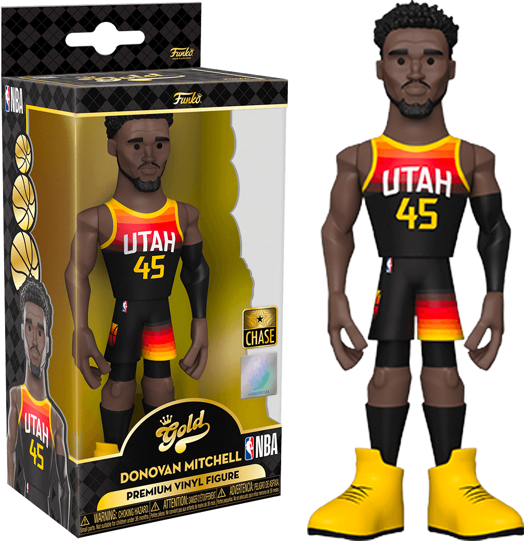 FUN61483 NBA: Jazz - Donovan Mitchell (CE'21) 5" Vinyl Gold (With Chase) - Funko - Titan Pop Culture