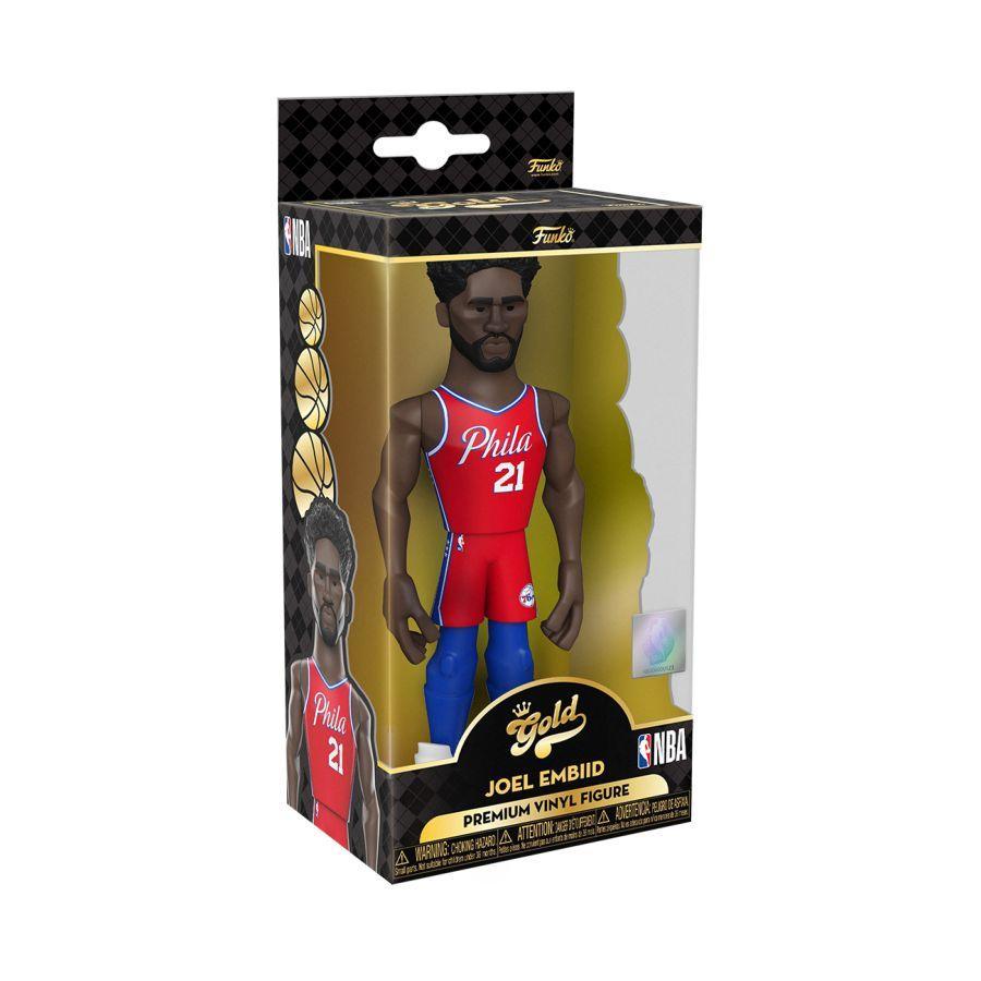 FUN61486 NBA: Sixers - Joel Embiid (CE'21) 5" Vinyl Gold (With Chase) - Funko - Titan Pop Culture