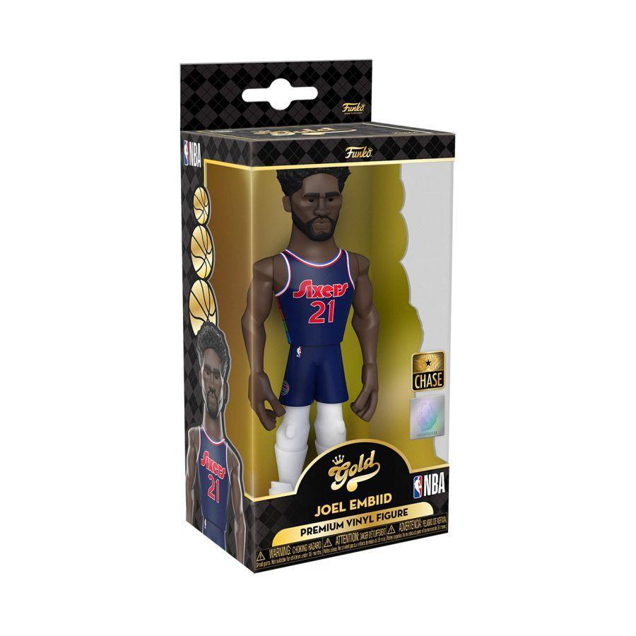 FUN61486 NBA: Sixers - Joel Embiid (CE'21) 5" Vinyl Gold (With Chase) - Funko - Titan Pop Culture