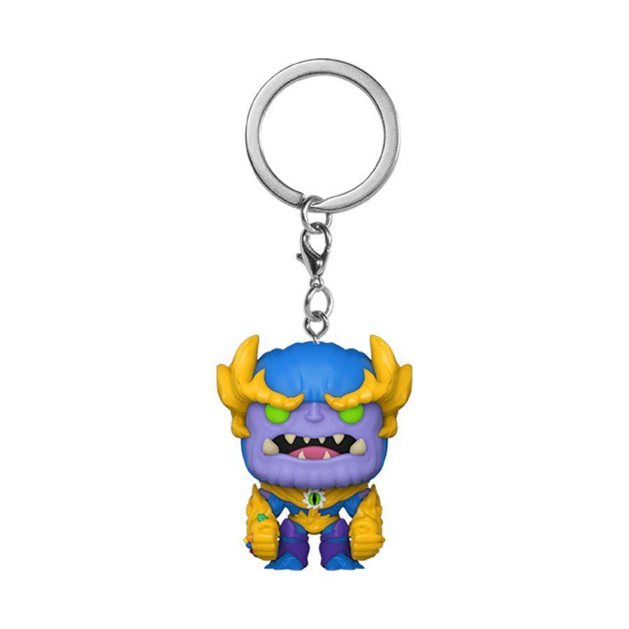 FUN61520 Marvel Mech Strike Monster Hunters - Thanos Posket Pop! Keychain - Funko - Titan Pop Culture