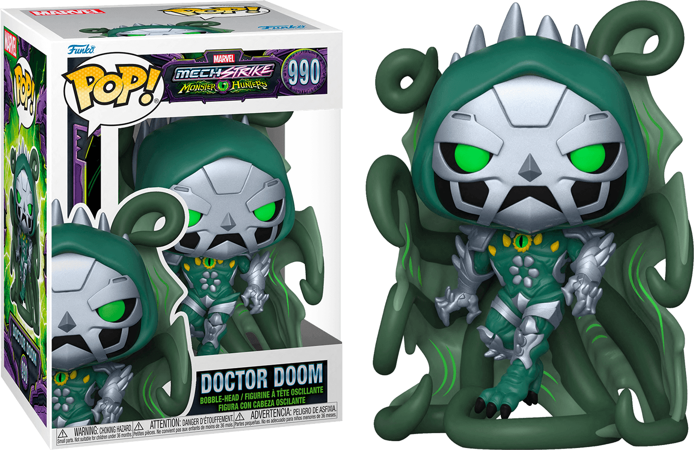 FUN61522 Marvel Mech Strike Monster Hunters - Dr Doom Pop! Vinyl - Funko - Titan Pop Culture