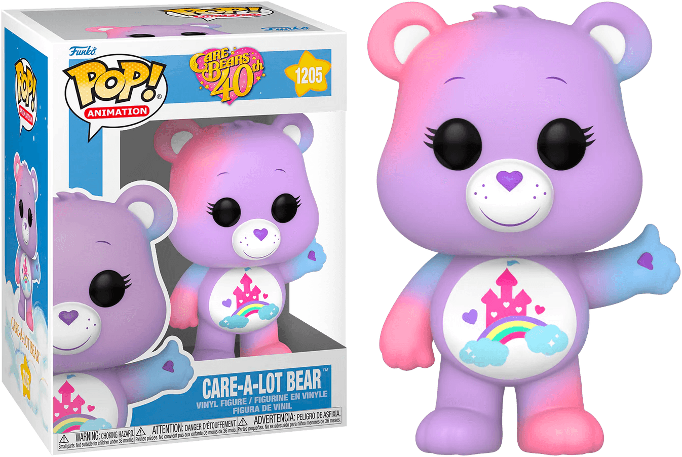 FUN61557 Care Bears 40th Anniversary - Care-a-Lot Bear (with chase) Pop! Vinyl - Funko TBA - Titan Pop Culture