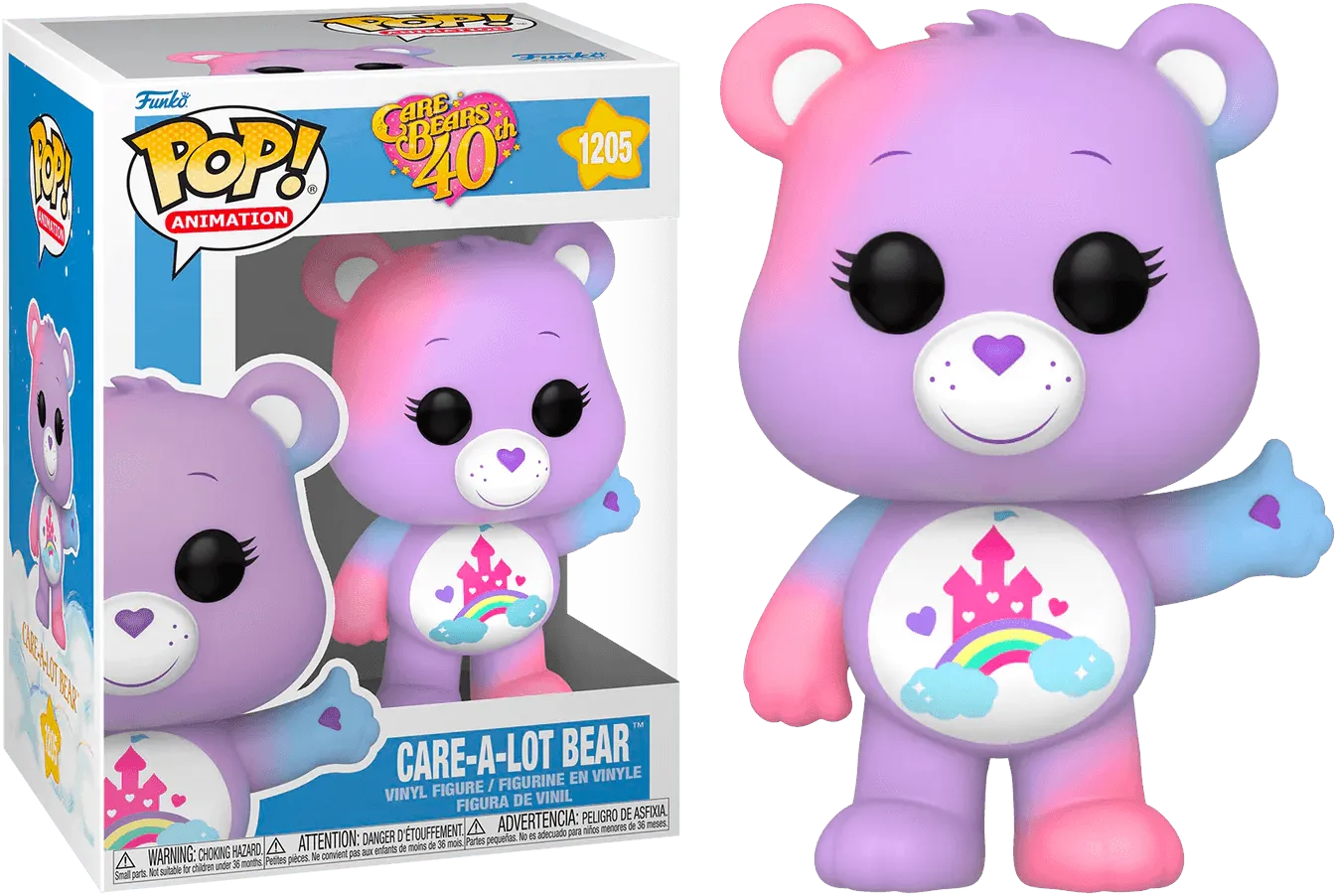 FUN61557 Care Bears 40th Anniversary - Care-a-Lot Bear (with chase) Pop! Vinyl - Funko TBA - Titan Pop Culture