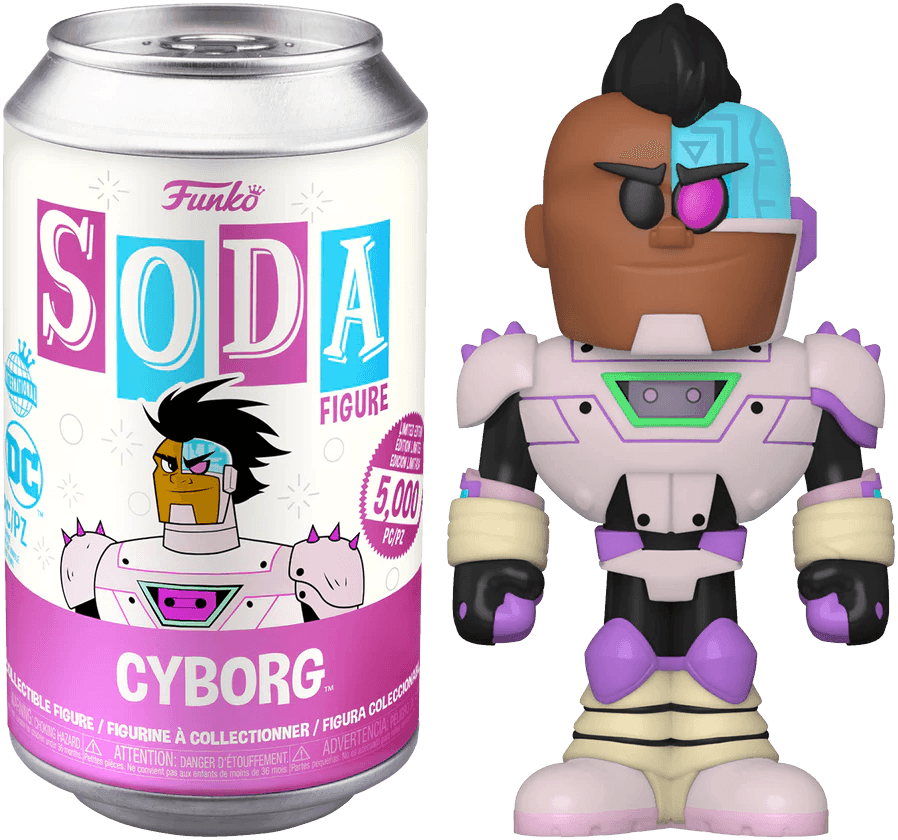 FUN61652 Teen Titans Go! - Cyborg (with chase) Vinyl Soda - Funko - Titan Pop Culture