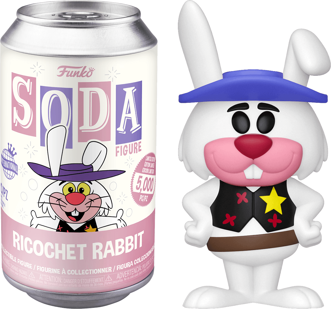 FUN61654 Hanna Barbera - Ricochet Rabbit (with chase) Vinyl Soda - Funko - Titan Pop Culture