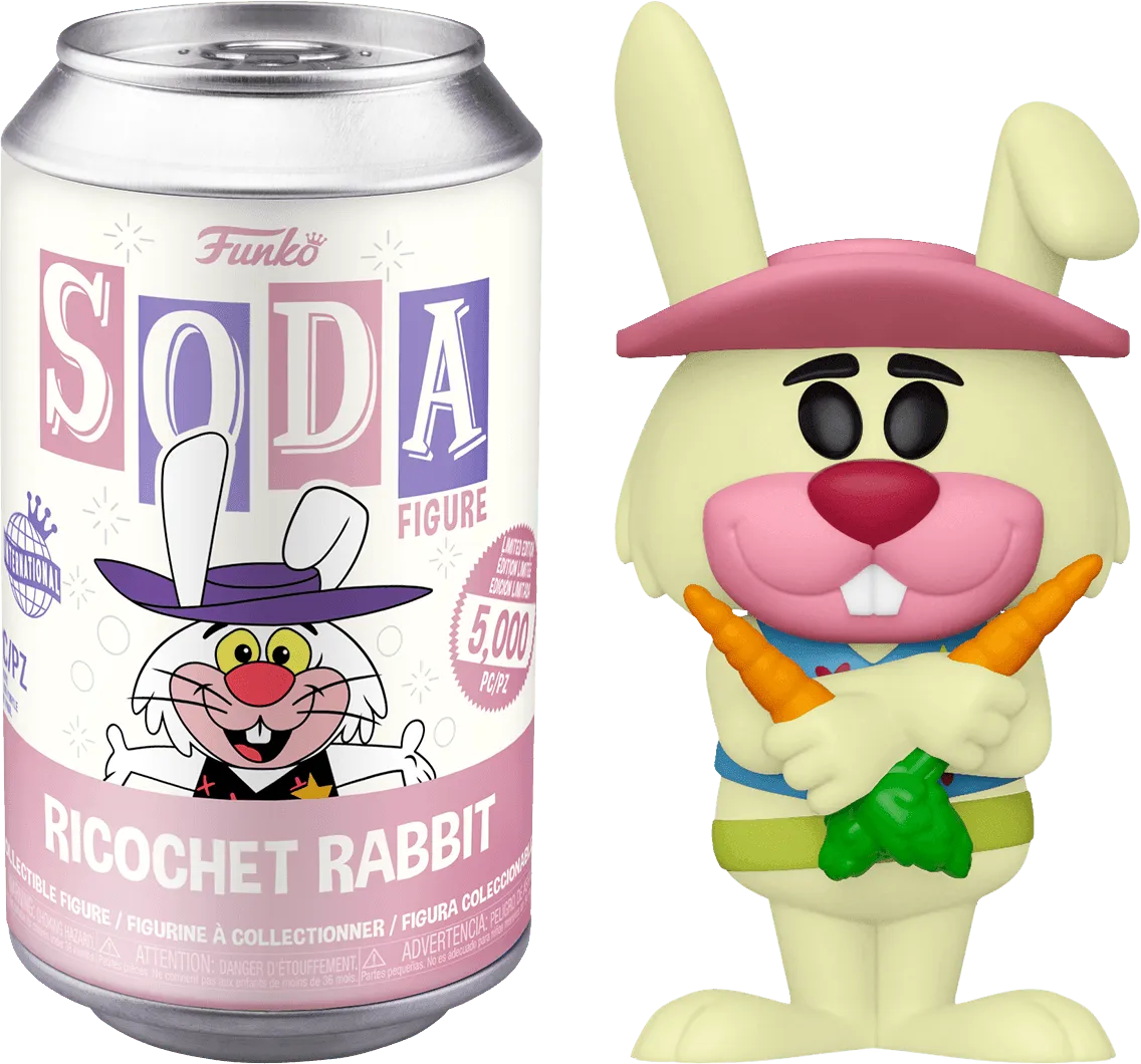 FUN61654 Hanna Barbera - Ricochet Rabbit (with chase) Vinyl Soda - Funko - Titan Pop Culture