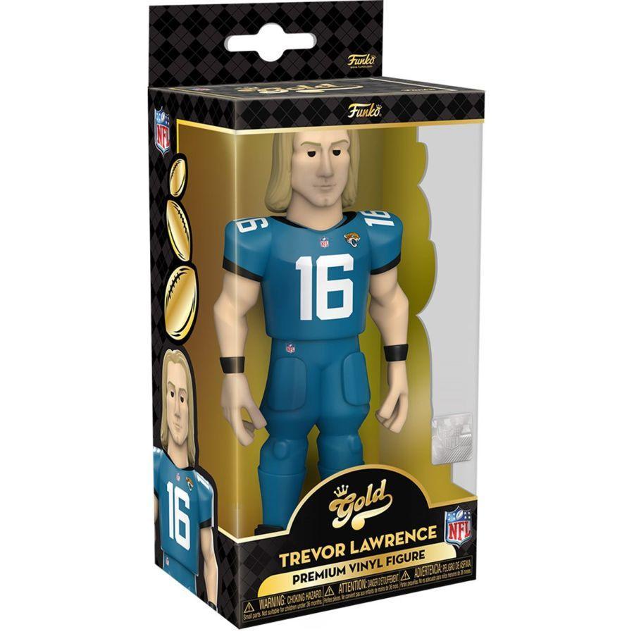 FUN61669 NFL: Jaguars - Trevor Lawrence (with chase) 5" Vinyl Gold - Funko - Titan Pop Culture