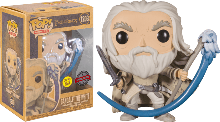 FUN62339 The Lord of the Rings - Gandalf the White Glow Earth Day US Exclusive Pop! Vinyl [RS] - Funko TBA - Titan Pop Culture