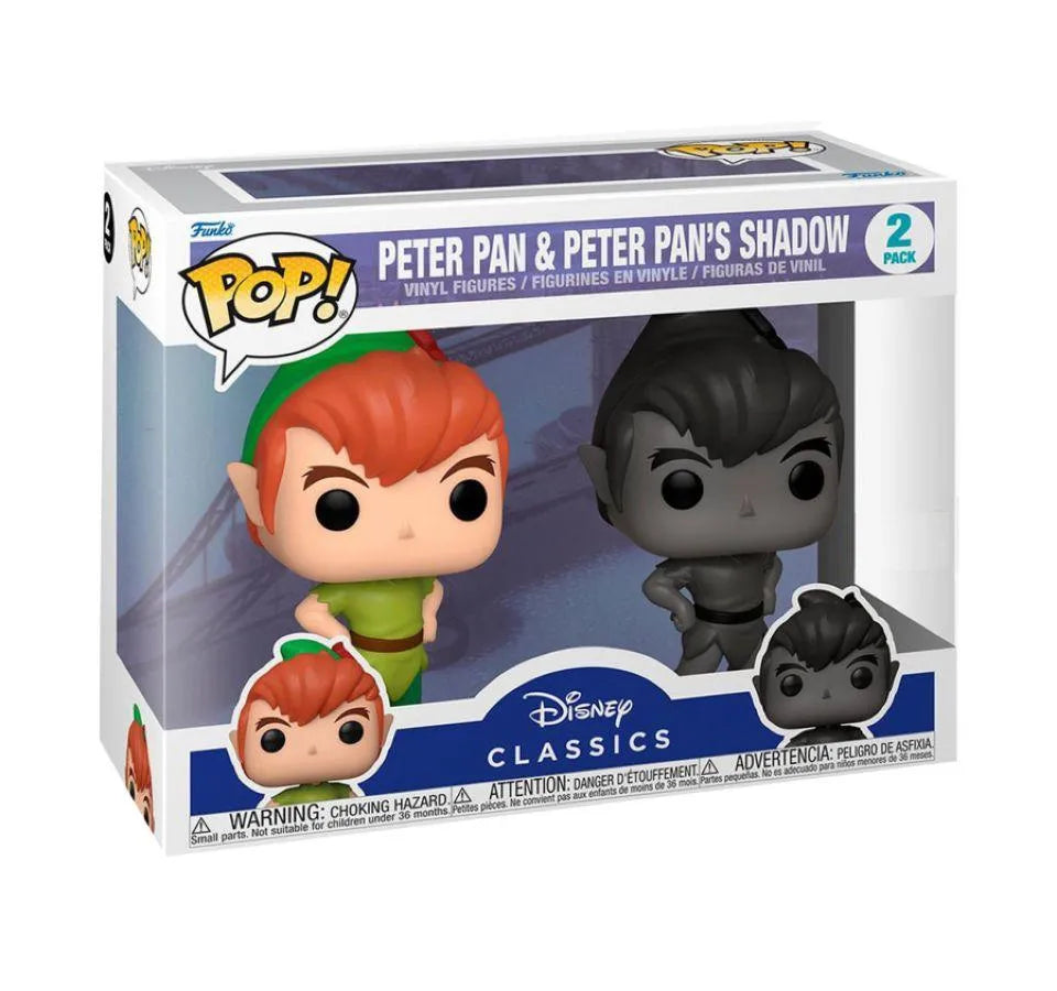 FUN62340 Peter Pan (1953) - Peter Pan & Shadow US Exclusive Pop! 2-Pack [RS] - Funko - Titan Pop Culture