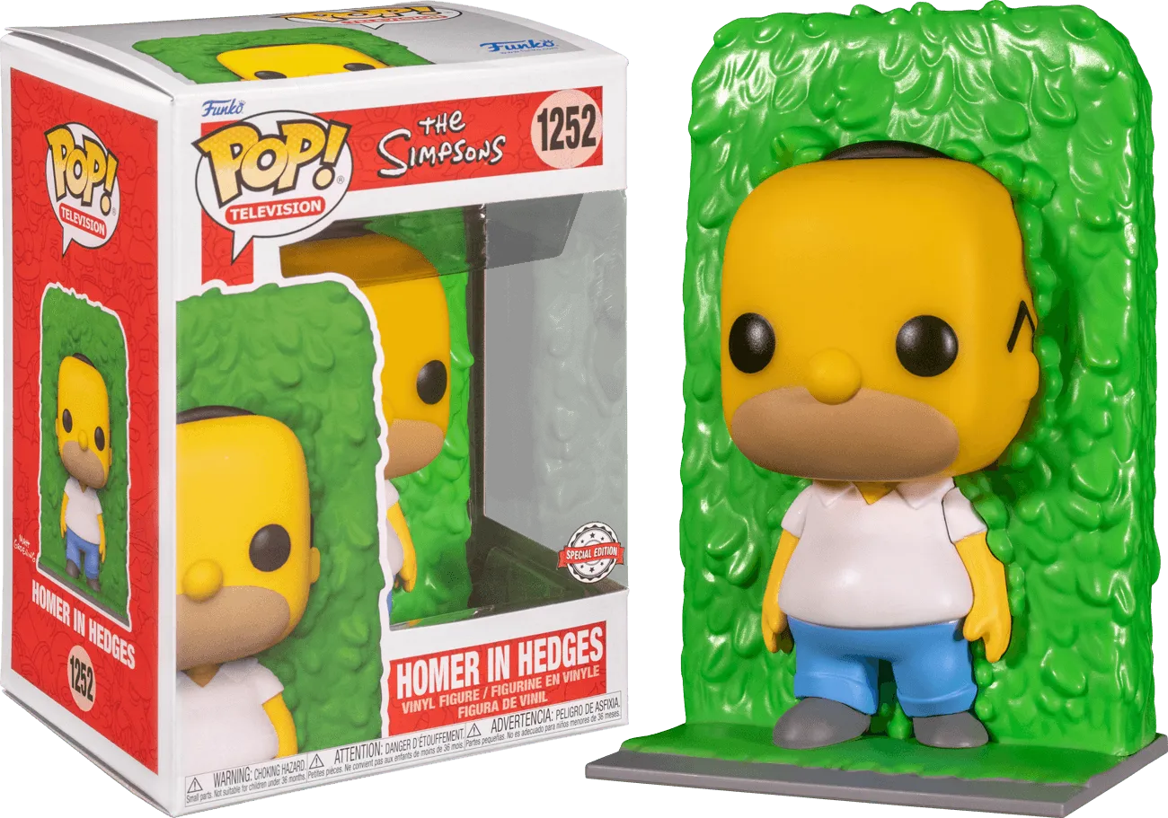 FUN62343 The Simpsons - Homer in Hedges US Exclusive Pop! Vinyl [RS] - Funko - Titan Pop Culture